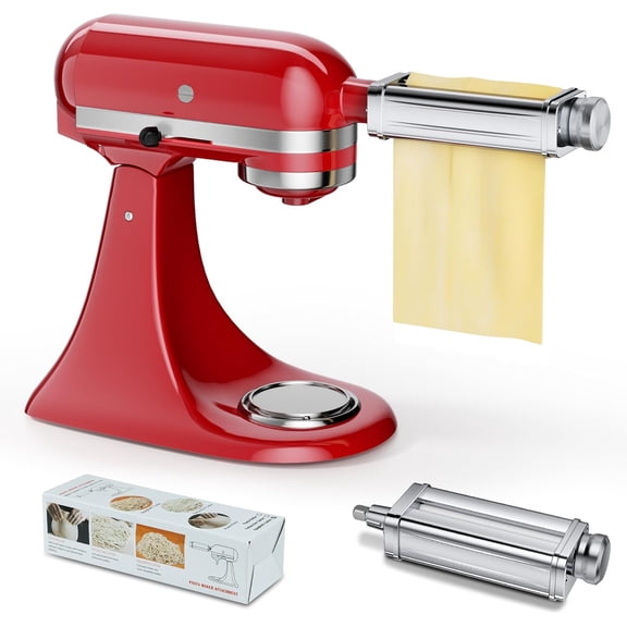 YANGLI Pasta Maker Attachment for KitchenAid Stand Mixer, Includes Pasta Sheet Roller, Stainless Steel