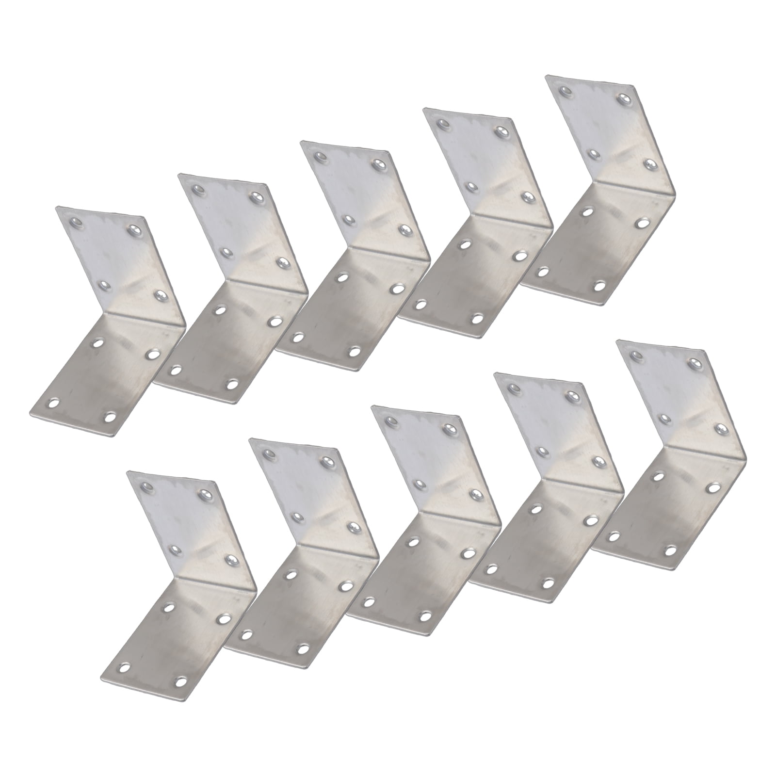 10pcs Heavy Duty Steel L Angles Brackets Heavy Duty 90 Degree Steel L Brackets Easy to Use for Corner Shelf Support