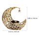 thumbnail image 2 of ELAYARD Portavelas Metal Lunar Con Detalles Huecos Para Ambiente Cálido Y, 2 of 6