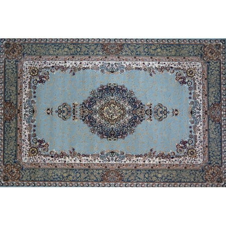 Astoria Grand Mcmillen Hand Look Persian Wool Blue Ivory Red Area Rug Walmart Com Walmart Com