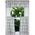 thumbnail image 3 of Crawford Gray and Buttermilk 72"x14" Cotton Window Valance by Primitive Home Decors, 3 of 4