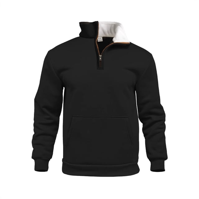 Veste Décontractée pour Hommes Veste Décontractée à la Mode pour Hommes avec Poche Zippée et Col Montant