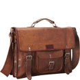thumbnail image 1 of Sharo  Leather Brief & Messenger Bag, 1 of 1