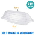 thumbnail image 4 of Fit Meal Prep Clear PET Plastic Banana Split Boat Bowl for Desserts, 8 Oz (125 Pack), 4 of 6