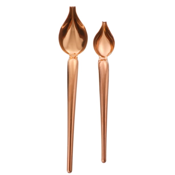 EeaseMX 2 cucharas decorativas para salsas culinarias, de precisión, para espolvorear salsas.