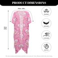 thumbnail image 6 of HELLHERO Polyester Bathing Suit Cover Up for Vacation Casual Breathable Salamanders and Donuts, 6 of 6