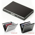 thumbnail image 2 of Aluminum Metal Slim Anti-Scan Credit Card Holder RFID Blocking Wallet Case LN K9U3, 2 of 6