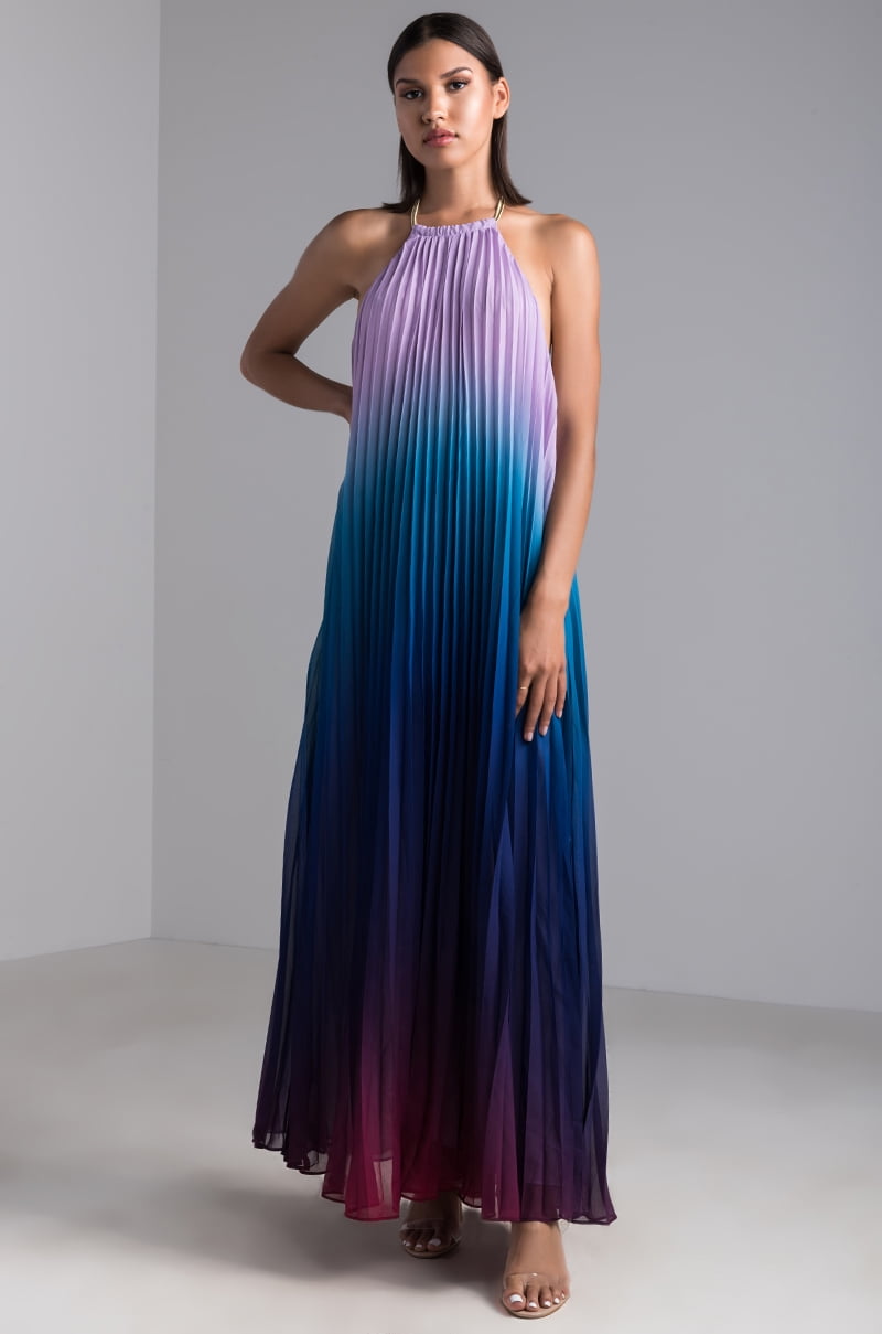 rainbow gate maxi dress