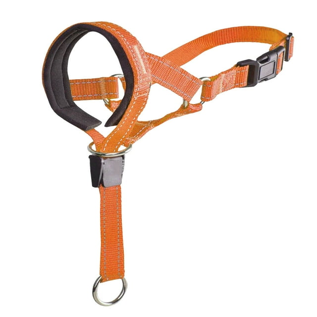 Dog Head No Pull Head With Soft Padding Ideal For Leash And Harness Training Heavy Leash Pulling For Easy Walking Orange Blue Red