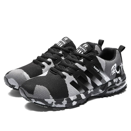 

EQWLJWE Woven Camouflage Mesh Breathable Sneaker Running Shoes Sports Shoes Casual Shoes Mens Sneakers Holiday Clearance