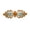 Orange, variant on Gorgeous Orange Rhinestone Crystal Small Mini Floral Hair Barrette Clip