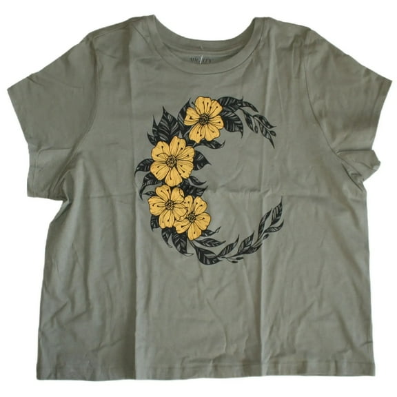 Mad Engine Mighty Fine Floral Graphic Print Women's Plus Size 1X