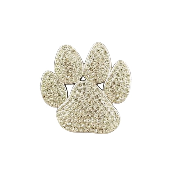 fuxzkrlz Paw Print Brooch for Women, Rhinestone Cat Dog Foot Pin, Sparkling Cubic Zirconia Badge for Coat Bag Hat, Teacher Pet Lover Gift