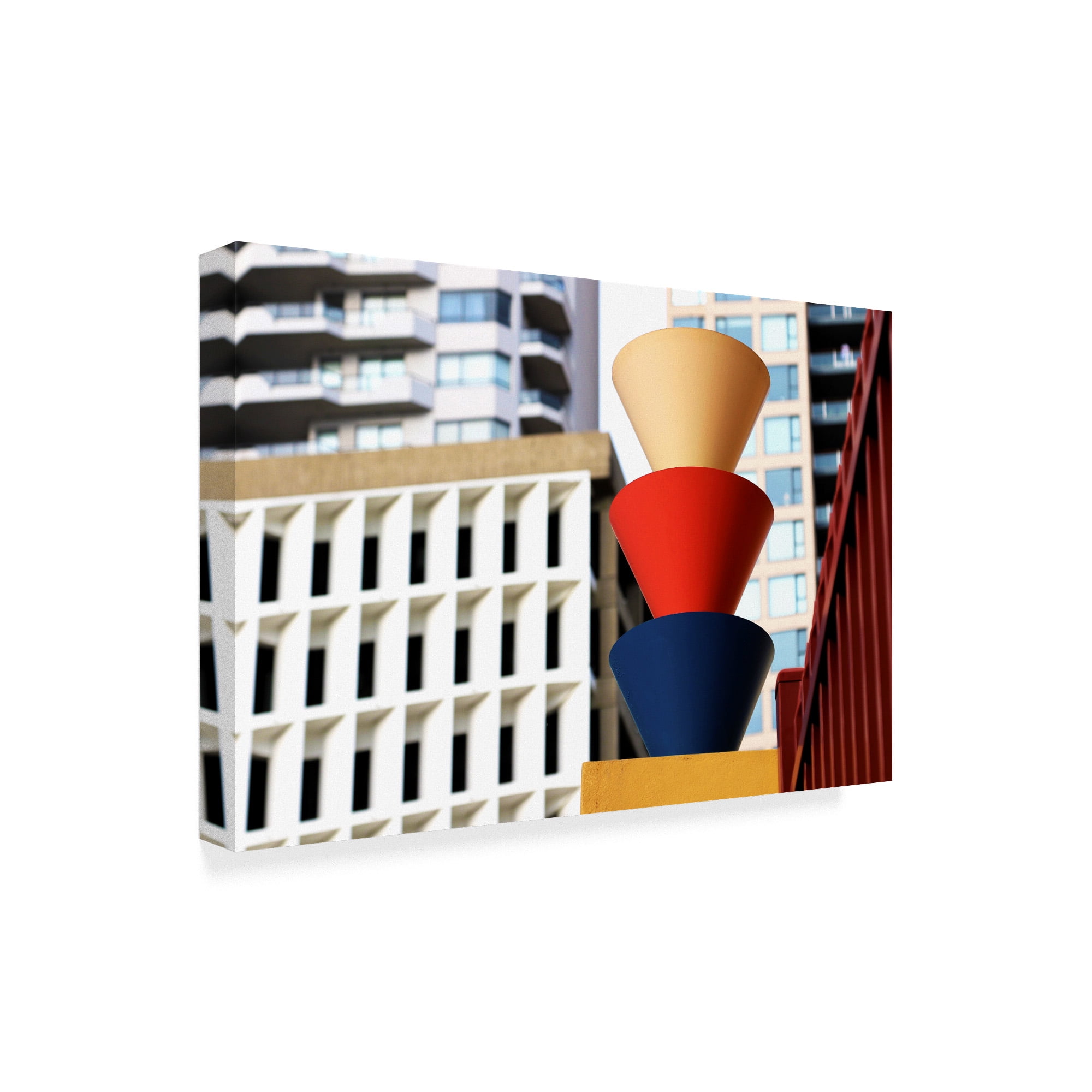 Trademark Fine Art 'Colorful Architecture Buildings' Canvas Art by Incredi