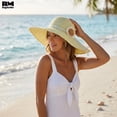 thumbnail image 4 of Sombrero de Playa de Ala Ancha para Mujer Margarita 42 cm amarillo Unitalla, 4 of 6