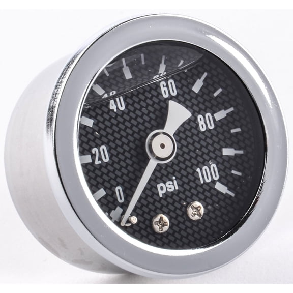 JEGS Fuel Pressure Gauge 1 1/2 in. Diameter [Liquid Filled]