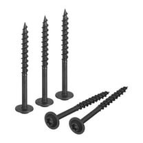 Uxcell #8 x 2" Round Washer Head Screws - 100pcs - Torx/Star Wood Screws, Black