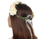 thumbnail image 5 of Corona de flores rosas para mujeres y niñas, corona romántica para el pelo, guirnalda de Halo, tocado, boda, fiesta de cumpleaños, accesorios para fotos de maternidad, 5 of 5