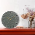 thumbnail image 2 of Dailycode Round Wall Clock Battery Operated Silent Non-Ticking Hanging Clock Gold Pointer 10" Dark Green, 2 of 10