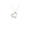 thumbnail image 1 of Collier Anniversary de Mariage 23 Ans - en Forme de Cœur avec Design Découpé 23 Ans, 1 of 4