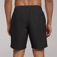 thumbnail image 6 of kamemir Shorts for Men Mens Cotton Linen Shorts Casual Drawstring Shorts Stretch Summer Beach Wear(Black,XL), 6 of 6