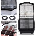 thumbnail image 2 of DouHu 2pcs Cage Cover Covers For Bird Cages Mesh Cover Protection Cage, Guard Skirt Mesh Net Nylon Bird Cage Seed Collector For Parrot Parakeets Canaries, 2 of 5
