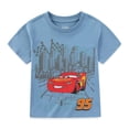 thumbnail image 3 of Disney Cars Lightning McQueen Short Sleeve T-Shirt (Boys), 2 Pack, Sizes 2T-6, 3 of 9