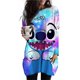 thumbnail image 3 of Camiseta holgada de cuello redondo de gran tamaño para otoño e invierno con bolsillo informal de Lilo & Stitch de Disney para mujer, jersey de manga larga que combina con todo, 3 of 5