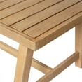 thumbnail image 3 of Vivid Outdoor Counter Stool in Light Eucalyptus Wood with Taupe Cushions, 3 of 12