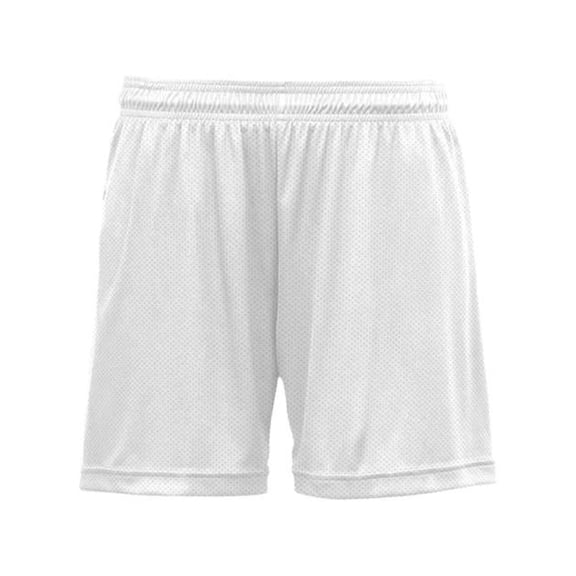 C2 Sport B67285355 Women Mesh Shorts, Silver - Large