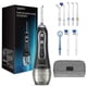 thumbnail image 1 of H2ofloss HF-6 Cordless Water Flosser 5 Nozzle Tips Water Irrigator Portable Rechargeable IPX7 Waterproof Irrigator for Dental Oral & Braces Cleaning, 1 of 5