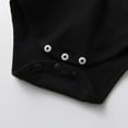 thumbnail image 4 of Newborn Infant Baby Girl Clothes Long Sleeve Letter Romper Hooded Pants Outfits Set Black 3-6 Months, 4 of 6
