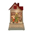 thumbnail image 2 of AJKSFHIU Christmas Village Houses,Vintage Christmas Ornaments,Christmas Miniatures Figurines,Christmas Decoration Santa Claus Nightlight,Christmas Small House Decoration Luminous Christmas Gift, 2 of 6