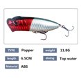 thumbnail image 1 of Pesca Topwater Popper Bait 6.5cm 11.8g Artificial Wobblers Señuelo de pesca (Plata roja) Ehuebsd Para Estrenar, 1 of 3