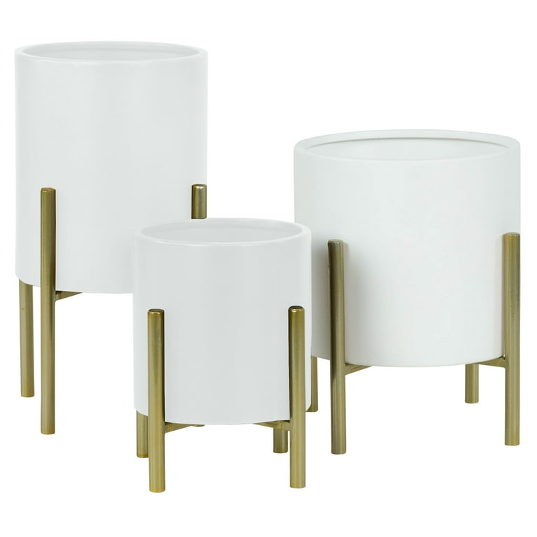 Brevyn Small Mid Century Modern Planters (Set of 3) Brevyn Small Mid Century Modern Planters (Set of 3)
