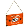 thumbnail image 2 of Oklahoma State Cowboys 6" x 11" Welcome Home Wood Wall Sign with Rope Hanger, 2 of 4