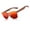 Red, variant on Wooden Frame Sunglasses For Women UV Protection