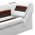 thumbnail image 4 of Wise 8WD1305L-1009 Deluxe Series Pontoon Left Radius Lean Back Recliner - White / Red / Charcoal, 4 of 5