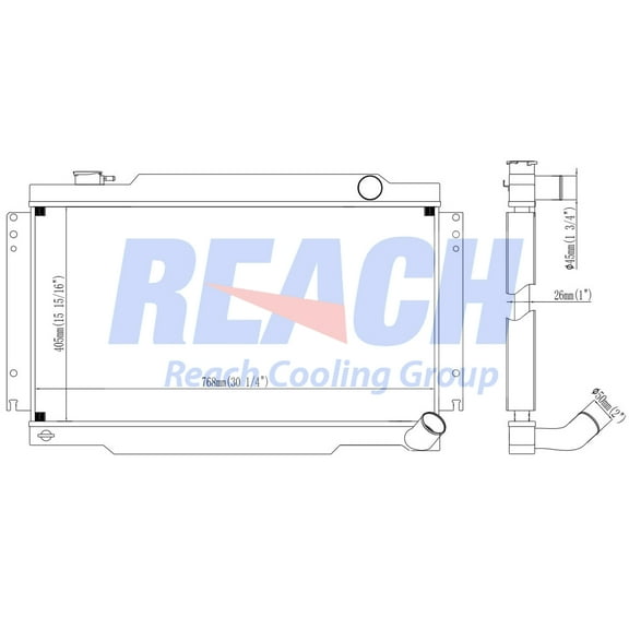 REACH 41-1079 Radiator for Dodge D250, D350, W250, W350 1989-1993