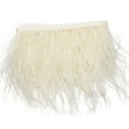 thumbnail image 2 of Efavormart 39" Ivory Real Ostrich Feather Trims With Satin Ribbon Tape For Wedding Decoration, 2 of 11