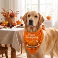 thumbnail image 3 of AYktou Fall Dog Bandanas, Thanksgiving Pet Bandana Reversible Adjustable Dog Neck Scarf, Cute Washable Pet Scarves for Halloween Holiday Parties Photography Medium Large Dogs Festive Dress Up, 3 of 7