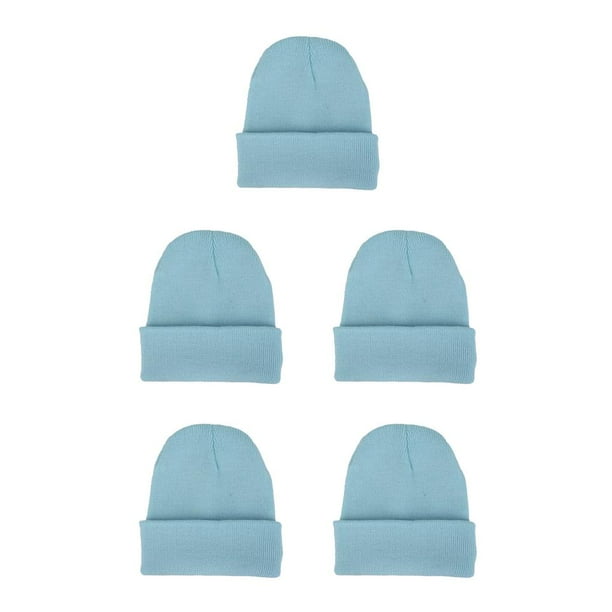 Gorros de punto Qarigey Beanie Hat Skullcap ajustable Color caramelo Hilo térmico a prueba de viento Esquí Accesorios para el cabello Azul