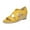 Yellow, variant on Clearance VerPetridure Women's Sandals Summer Casual Wedge Heel Hemp Rope Platform Elastic Strap Buckle Sandals