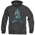 thumbnail image 1 of Batman Scene Inside Adult Heather Hoodie Sweatshirt Black, 1 of 1
