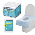thumbnail image 1 of Fundas de asiento de inodoro TRIPTIPS desechables, paquete de 60, 1 of 8