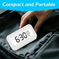 thumbnail image 4 of DAYBETTER Square Digital Alarm Clock, USB charging Clock Mini , Bedside Clock with Night Light, Large Display, Snooze, Temperature, for Living Room, Bedroom, Office, 4 of 6