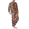 thumbnail image 2 of Goofa Butterflies On Rocky Cliff for 2-piece Loungewear Set Men’s Sleepwear Set Soft PJs Cozy loungewear Comfy Sleep Set Winter Pajamas-Small, 2 of 7