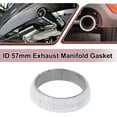 thumbnail image 2 of ID 57mm Exhaust Manifold Gasket Prevent Leak Noise Exhaust Donut Gasket Muffler Ring Exhaust Flange Gasket for Car SUV Truck RV Graphite, 2 of 7