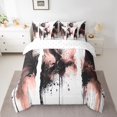thumbnail image 2 of Manfei Splatter Watercolor 7-Piece Bedding Comforter Set,Black Pink King Bedding Sets,Abstract Artwork Ultra Soft Bed Sheets,Super Cozy Teenager Bedroom Decor,Reversible, 2 of 6