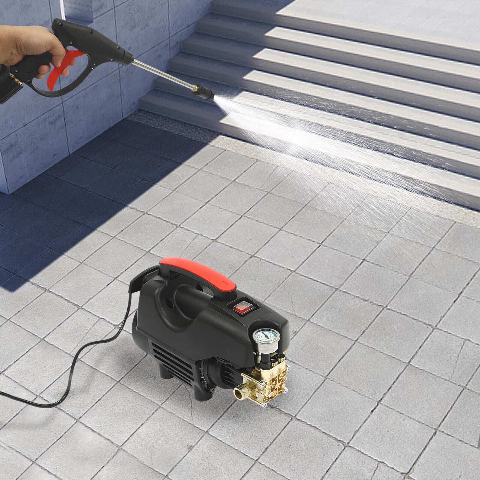 1400W Electric High Pressure Water Spray Car Gun Portable Washer Cleaner Yard,High-Pressure Washer with Accessories, Cleaner for Car, 2800rpm Patio & Garden, Electric Pressure Power Washer
